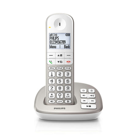 Philips XL495 Cordless Phone, Twin Handset with Answering Machine Landline Phones Philips
