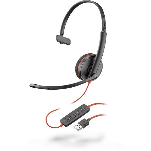 Plantronics Blackwire 3210 USB-A Mono UC Corded Headset Corded Headsets Plantronics