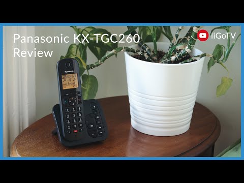 Panasonic KX-TGC262EB Cordless Phone, Twin Handset with Answering Machine Landline Phones Panasonic