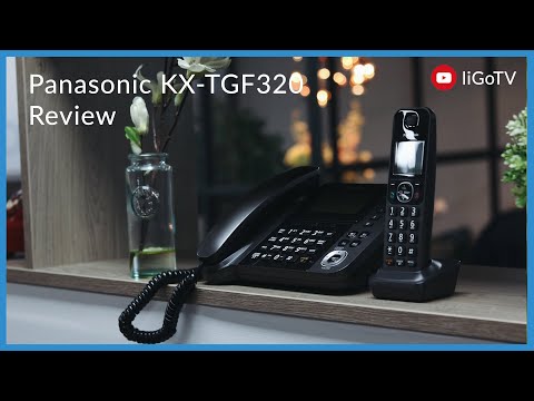 Panasonic KX-TGF320E Corded & Cordless Phone Combo Landline Phones Panasonic