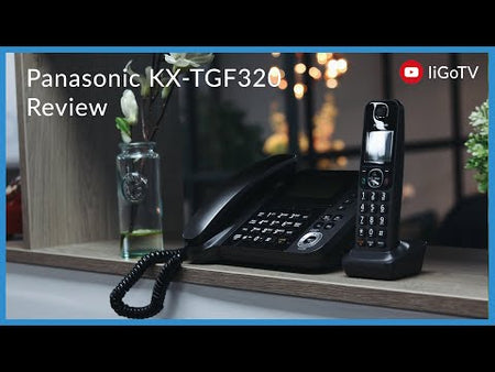 Panasonic KX-TGF320E Corded & Cordless Phone Combo Landline Phones Panasonic