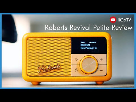 Roberts Revival Petite Portable DAB/FM Radio and Bluetooth Speaker in Sunburst Yellow Digital Radios Roberts