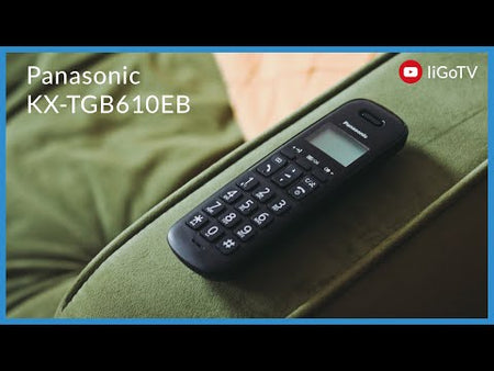 Panasonic KX-TGB612EB Cordless Phone, Twin Handset Landline Phones Panasonic