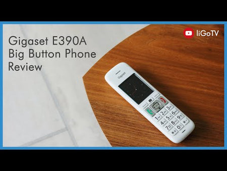 Gigaset Premium E390A Cordless Phone, Single Handset with Big Buttons Landline Phones Gigaset