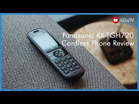 Panasonic KX-TGH720EB Digital Cordless Telephone with Automated Call Block and Answering Machine Landline Phones Panasonic