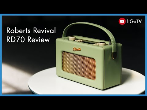 Roberts Revival RD70 DAB/FM Radio with Bluetooth in Leaf Digital Radios Roberts