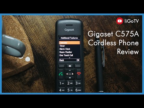 Gigaset Premium C575A Cordless Phone, Single Handset with Answer Machine Landline Phones Gigaset
