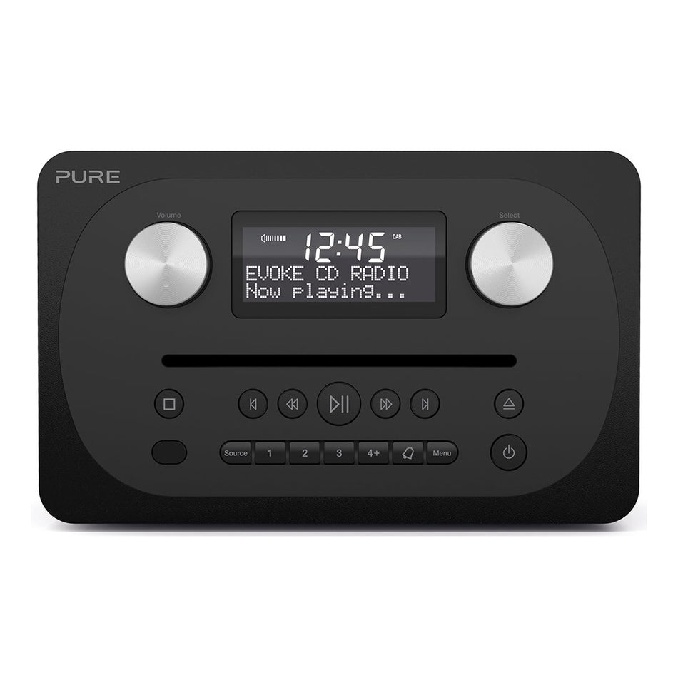 Pure Evoke C-D4 Bluetooth DAB Radio & CD Player in Black