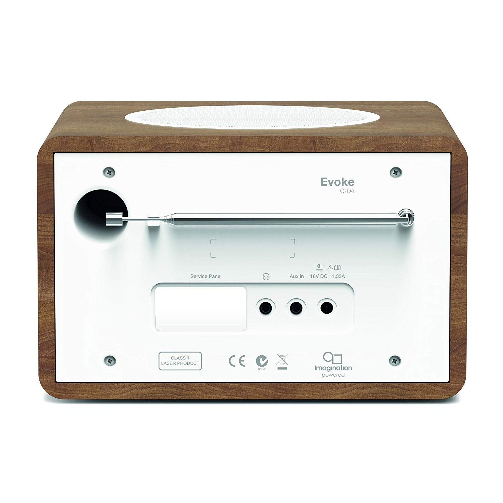 Pure Evoke C-D4 Bluetooth DAB Radio & CD Player in Walnut Digital Radios Pure