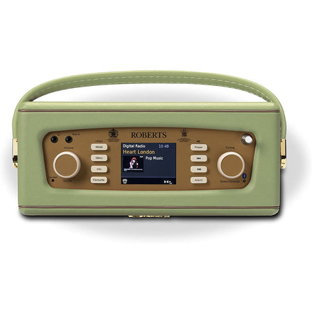 Roberts Revival RD70 DAB/FM Radio with Bluetooth in Leaf Digital Radios Roberts