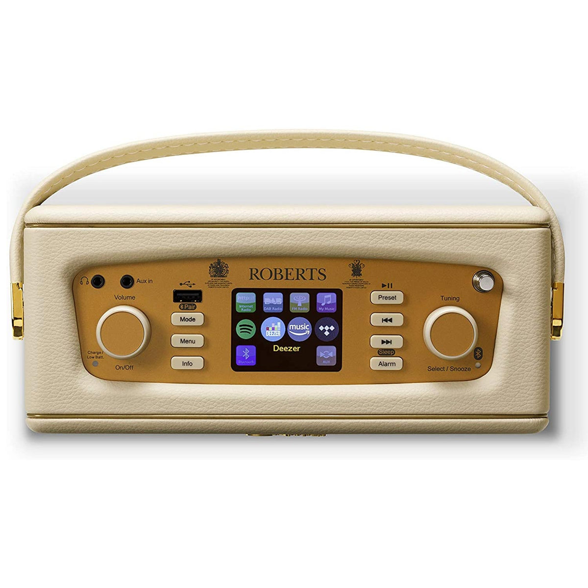 Roberts Revival iStream 3L DAB+/FM Internet Smart Radio with Bluetooth in Pastel Cream Digital Radios Roberts