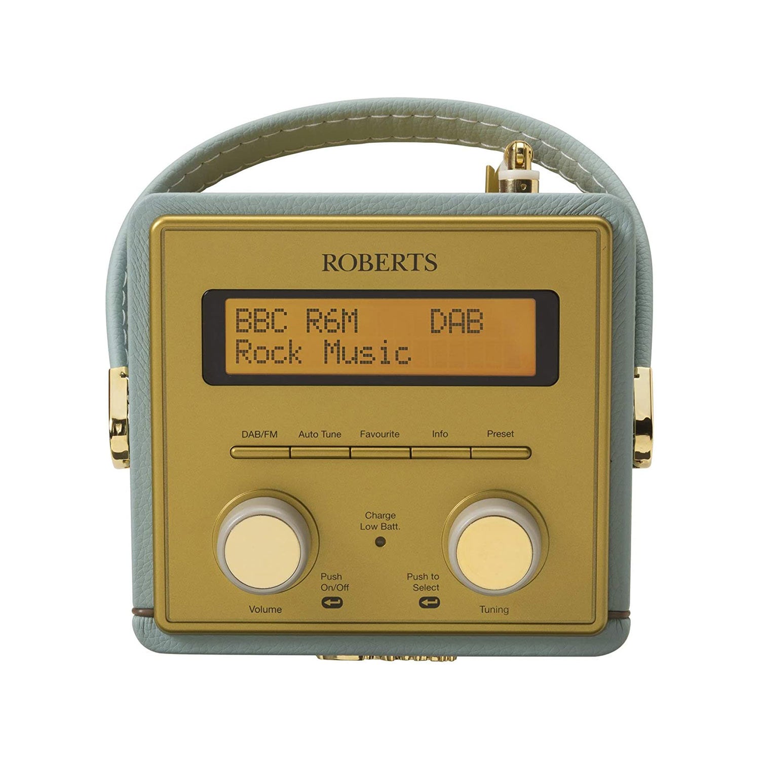 Roberts Revival Mini Portable DAB+/FM Radio in Duck Egg Digital Radios Roberts