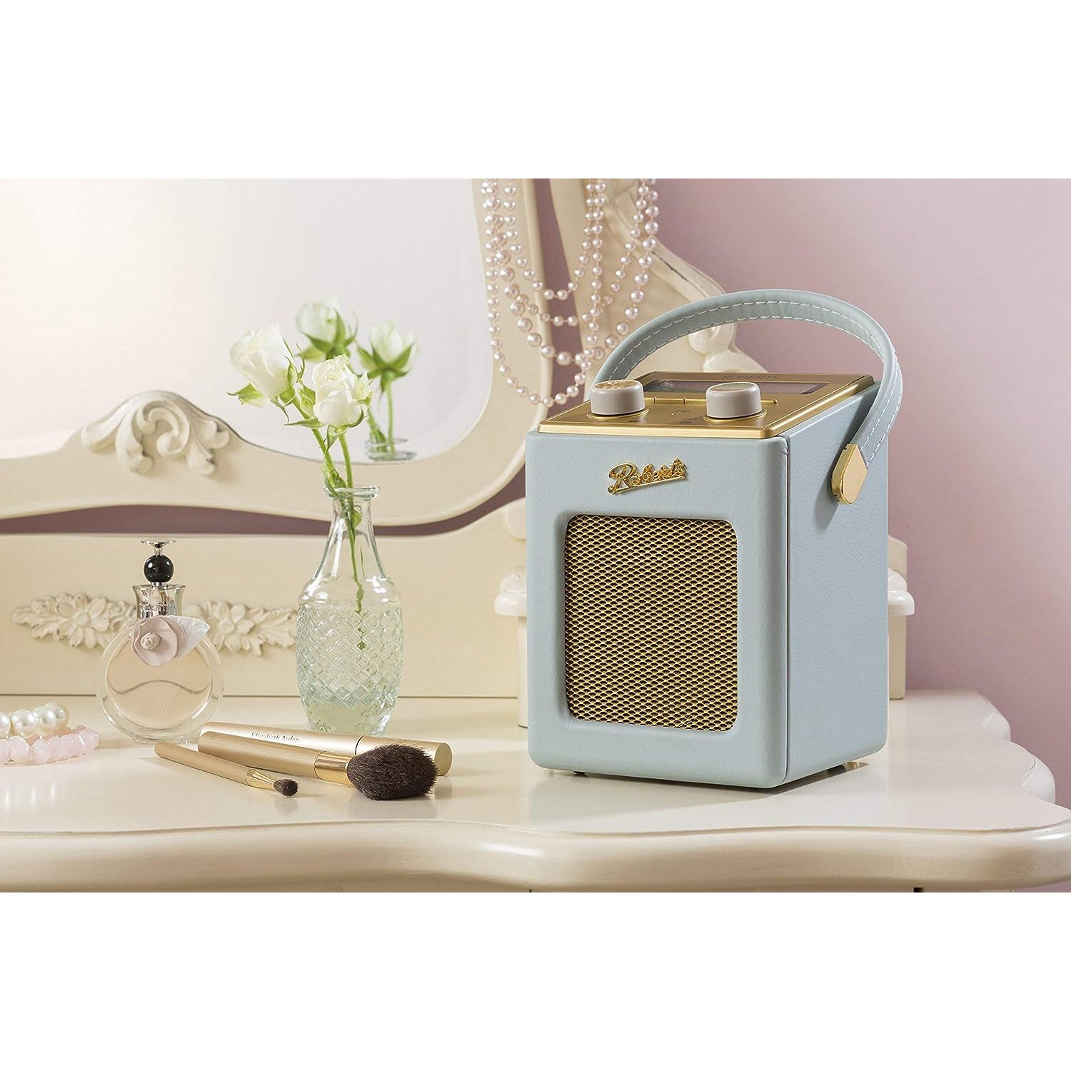Roberts Revival Mini Portable DAB+/FM Radio in Duck Egg Digital Radios Roberts