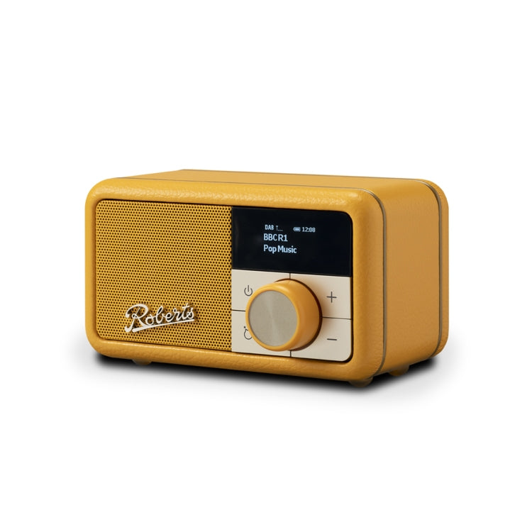 Roberts Revival Petite Portable DAB/FM Radio and Bluetooth Speaker in Sunburst Yellow Digital Radios Roberts