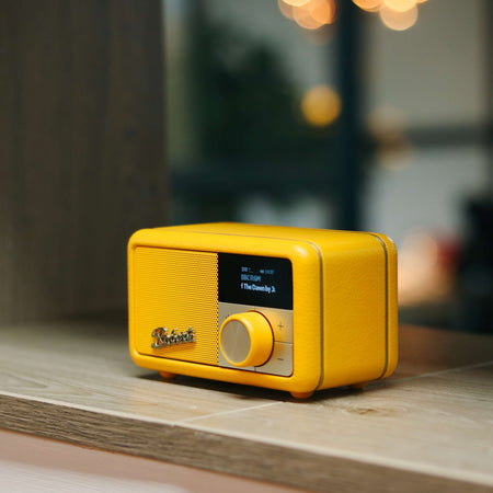 Roberts Revival Petite Portable DAB/FM Radio and Bluetooth Speaker in Sunburst Yellow Digital Radios Roberts