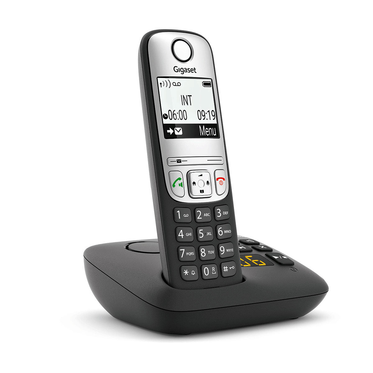 Gigaset A690A Cordless Phone, Quad Handset with Answer Machine Landline Phones Gigaset