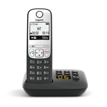 Gigaset A690A Cordless Phone, Quad Handset with Answer Machine Landline Phones Gigaset