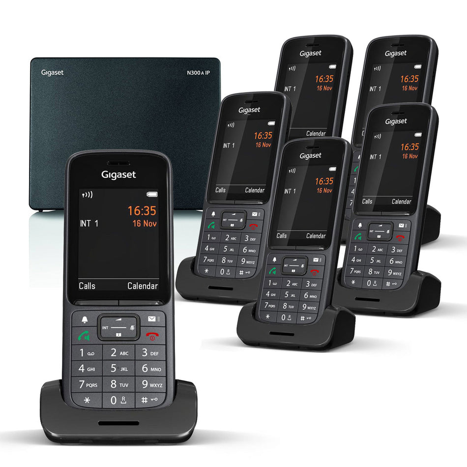 Gigaset SL800 Premium VOIP Cordless Phone, Six Handset