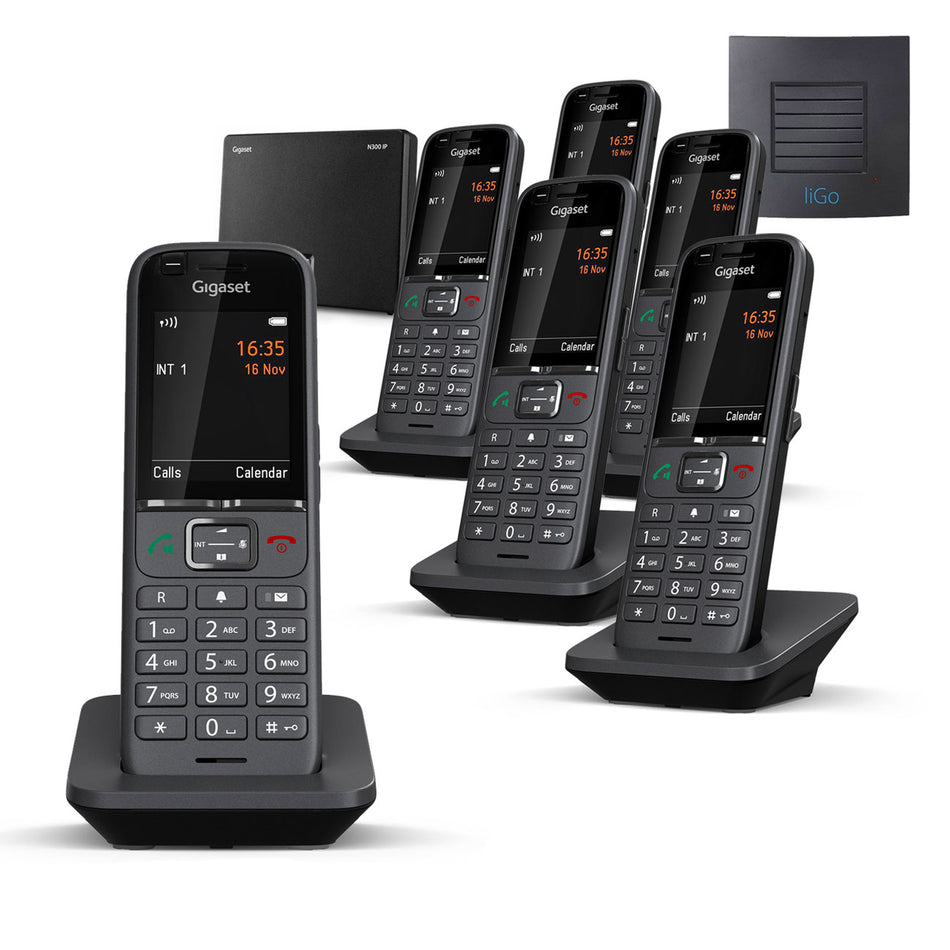 Gigaset Premium S700 Long Range Cordless Phone, Six Handset