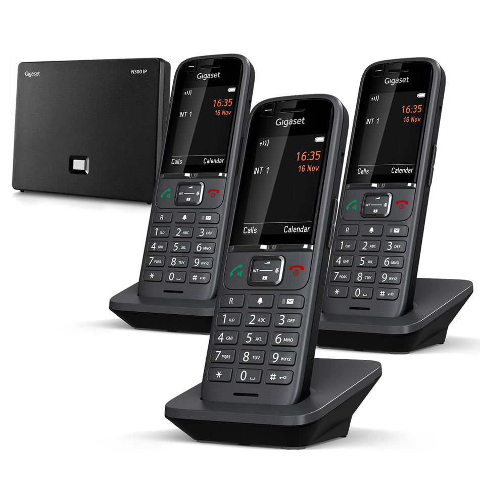 Gigaset Premium S700 VOIP Cordless Phone, Three Handsets