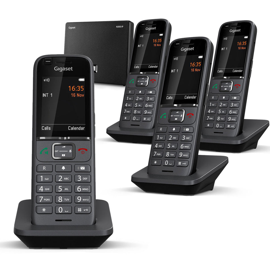 Gigaset Premium S700 VOIP Cordless Phone, Four Handsets