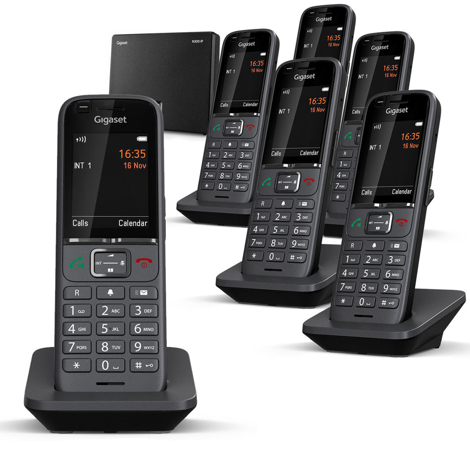 Gigaset Premium S700 VOIP Cordless Phone, Six Handsets