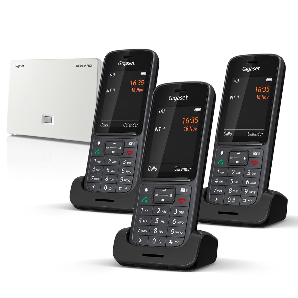 Gigaset SL800 Pro VOIP Cordless Phone, Trio Handset