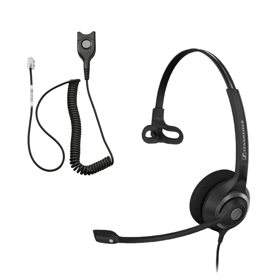 Sennheiser SC 230 QD Corded Headset with IP Bottom Cable Corded Headsets Sennheiser