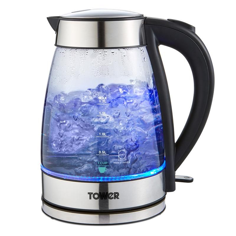 Tower Rapid Boil Glass Kettle 1.7L - Home Store + More