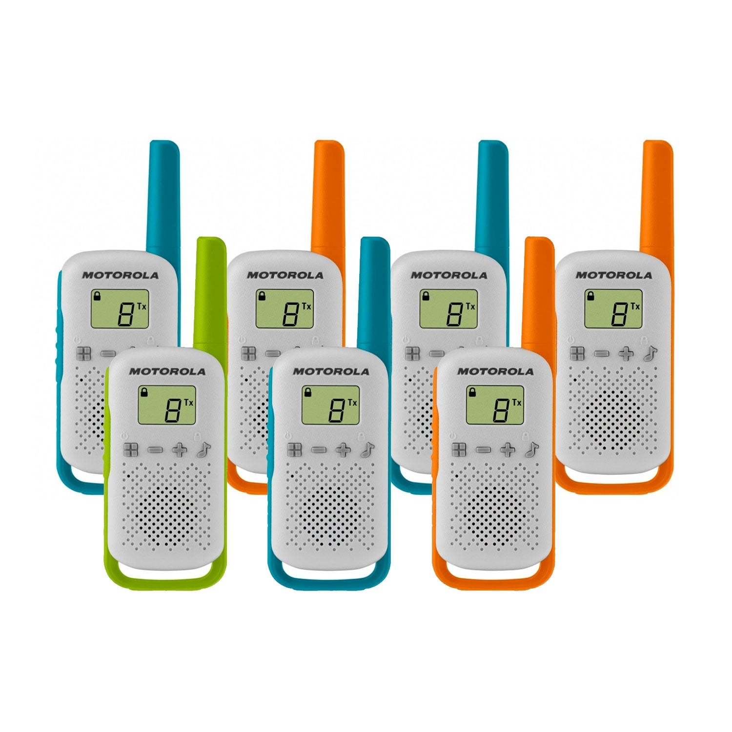 Motorola TALKABOUT T42 Seven Pack Walkie Talkies Two Way Radios Motorola