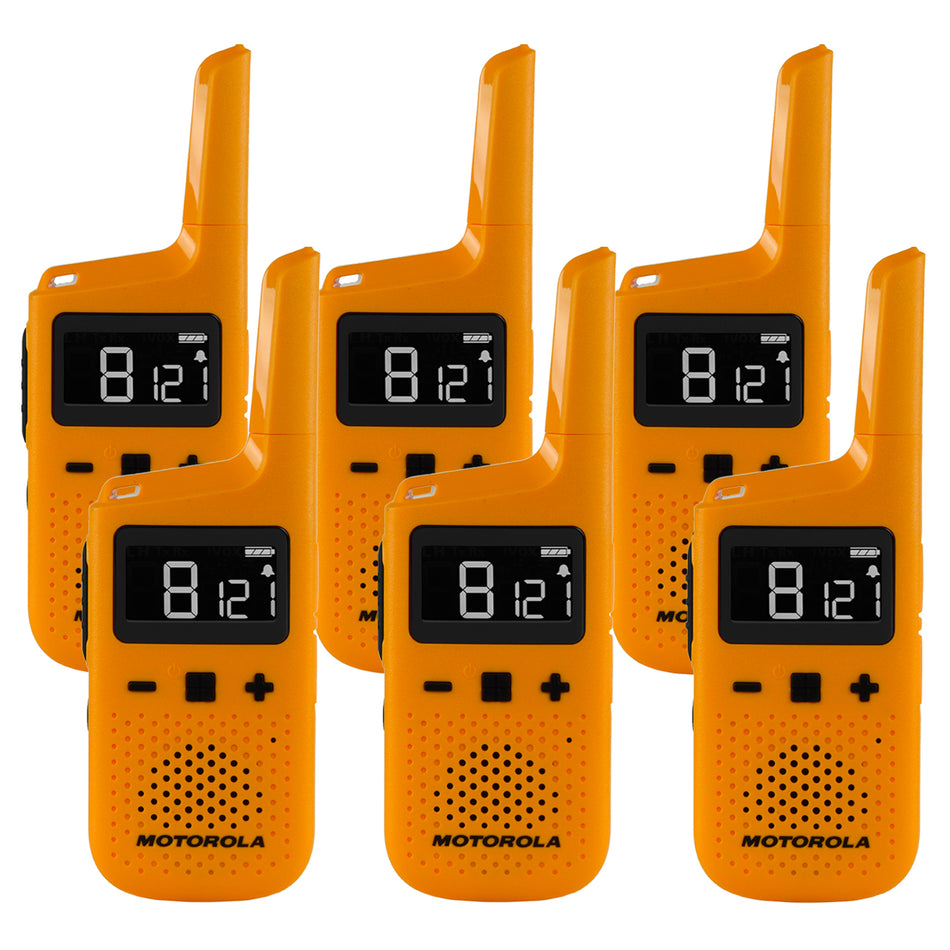 Motorola TALKABOUT T72 Six Pack Walkie Talkies Two Way Radios Motorola