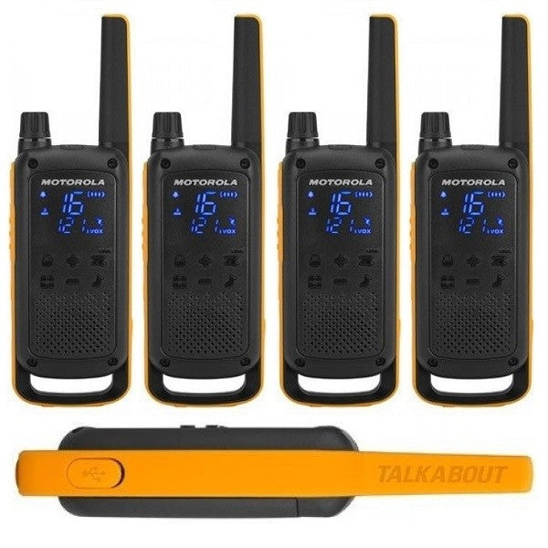 Motorola TALKABOUT T82 Extreme Quad Walkie Talkies Two Way Radios Motorola