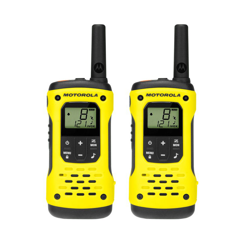 Motorola TLKR T92 License-Free Walkie Talkies, Twin Pack Two Way Radios Motorola Without Charger (USB-C Cable Only)