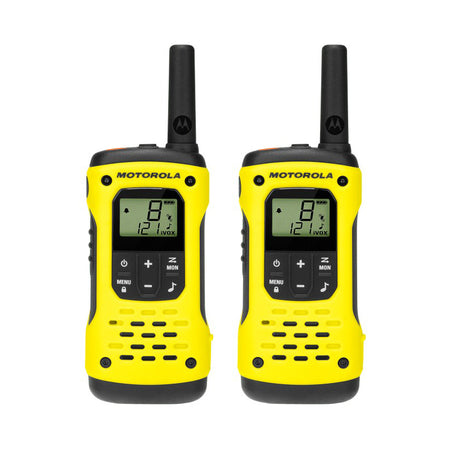 Motorola TLKR T92 License-Free Walkie Talkies, Twin Pack Two Way Radios Motorola Without Charger (USB-C Cable Only)