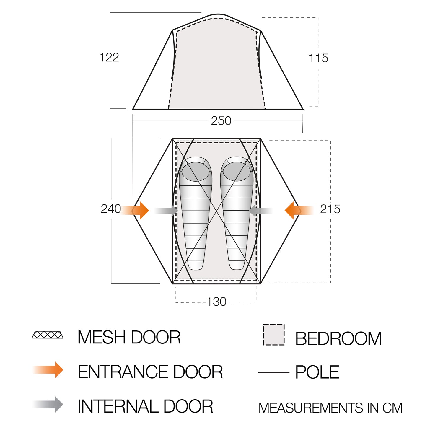 Vango Tryfan 200 2-Person Tent Tents Vango