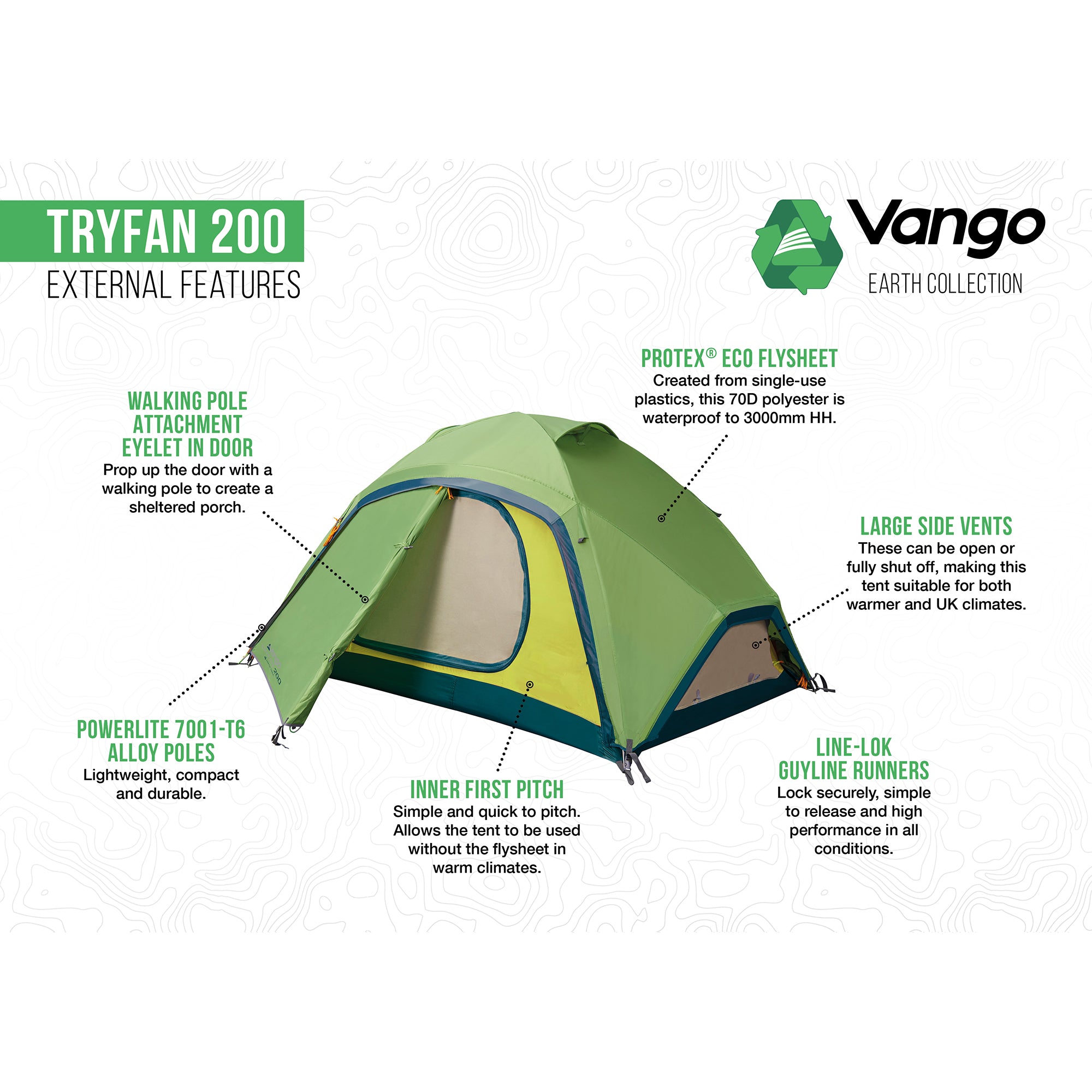 Vango Tryfan 200 2-Person Tent Tents Vango