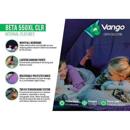 Vango Beta 550XL CLR 5-Person Tent Tents Vango