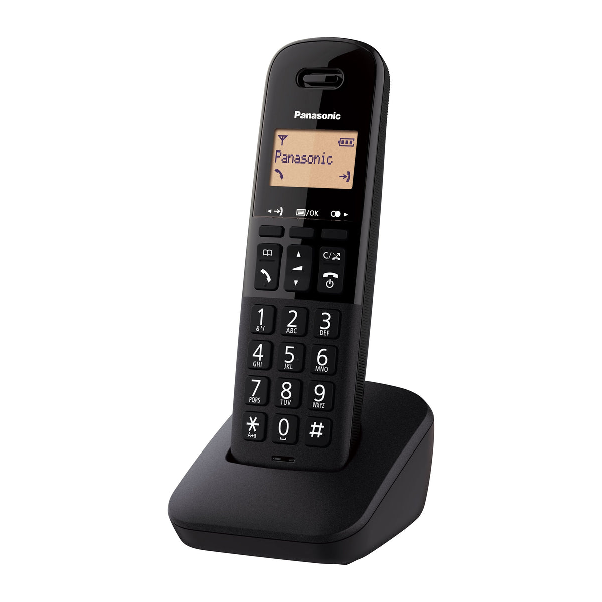 Panasonic KX-TGB610EB Cordless Phone, Single Handset Landline Phones Panasonic