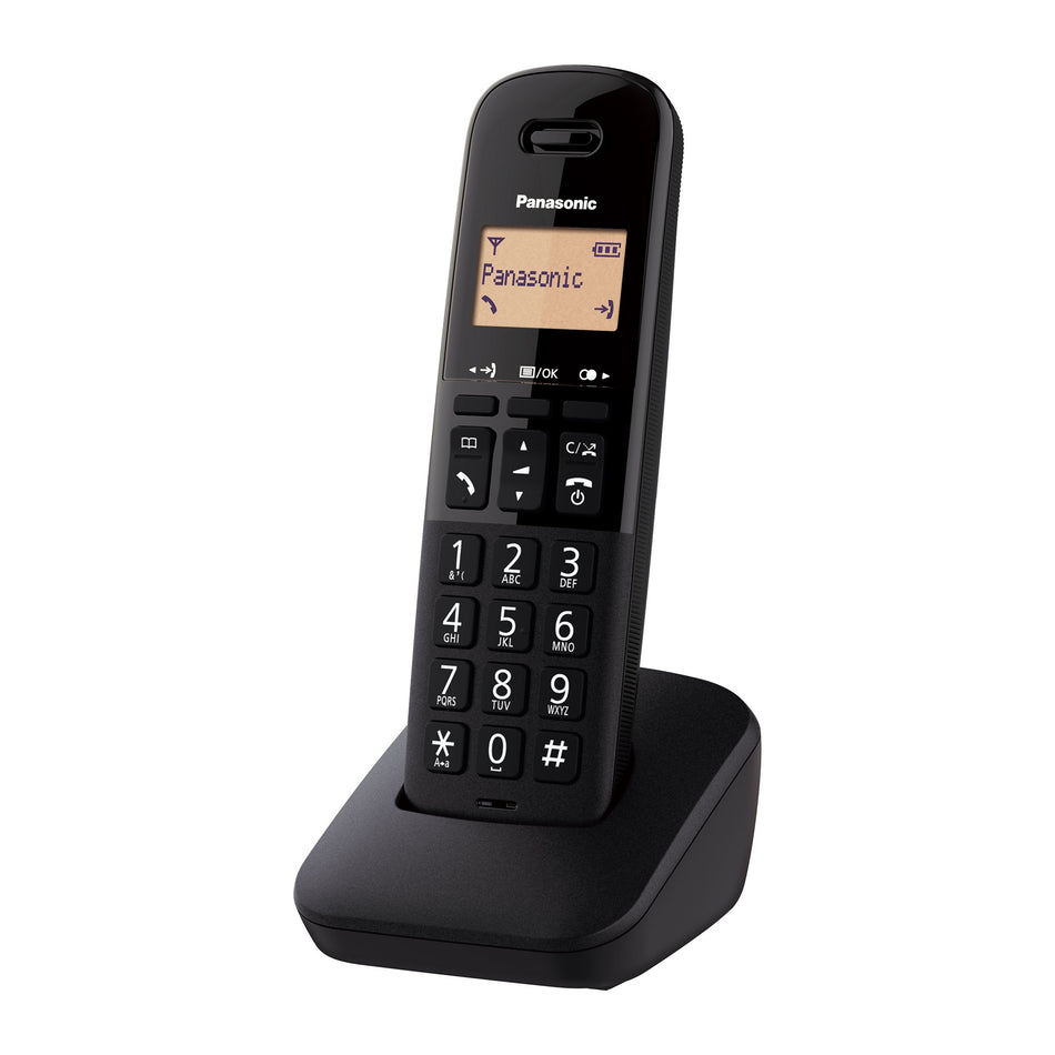 Panasonic KX-TGB610EB Cordless Phone, Single Handset Landline Phones Panasonic