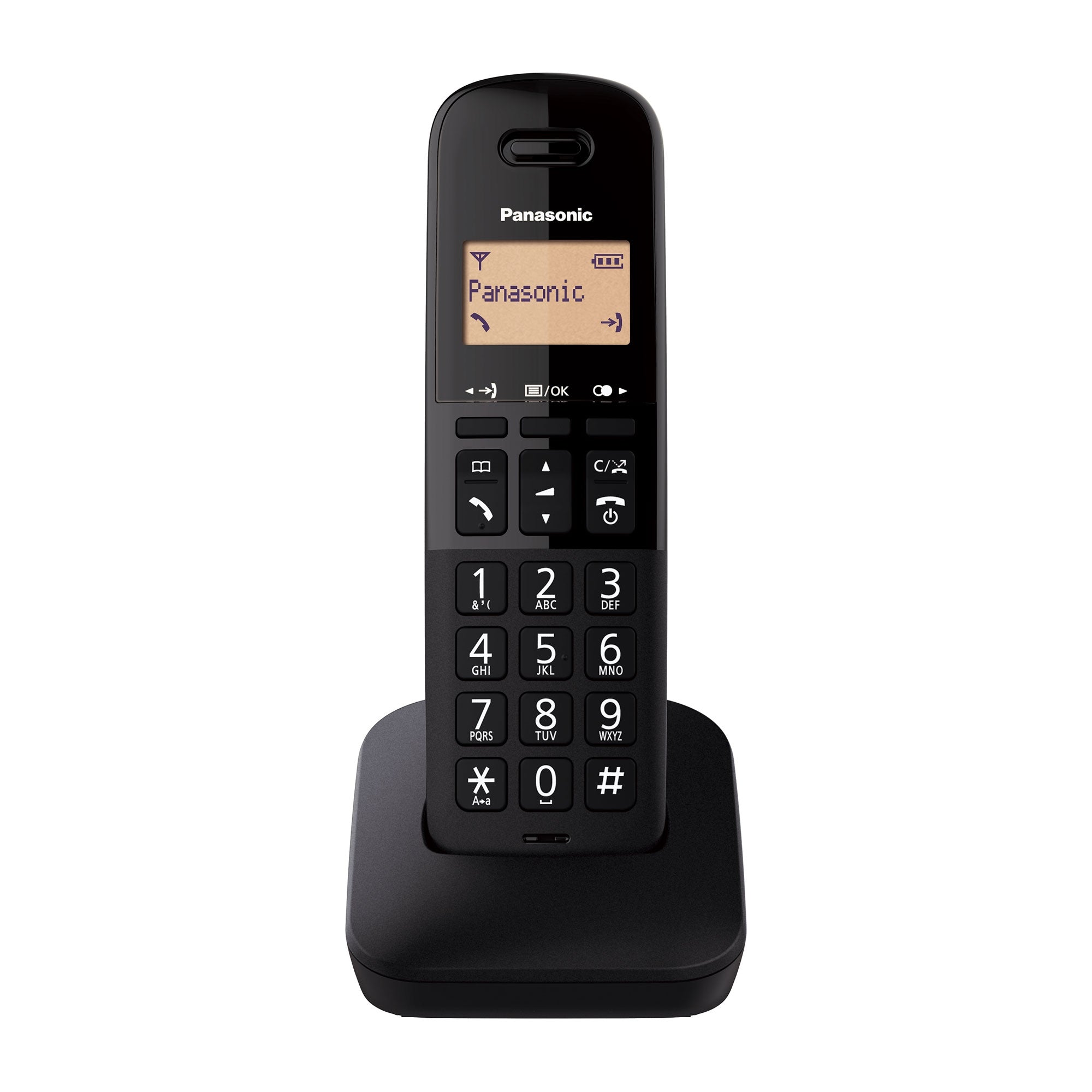 Panasonic KX-TGB610EB Cordless Phone, Single Handset Landline Phones Panasonic