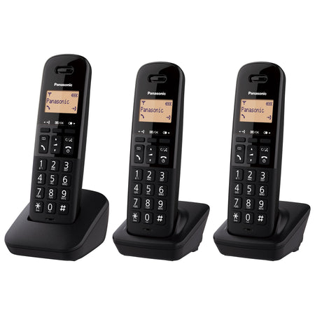 Panasonic KX-TGB613EB Cordless Phone, Trio Handset Landline Phones Panasonic