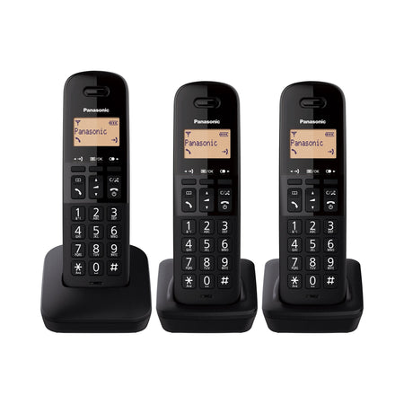 Panasonic KX-TGB613EB Cordless Phone, Trio Handset Landline Phones Panasonic