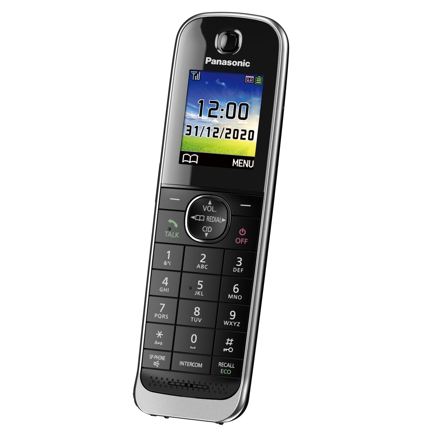 Panasonic KX-TGJ323EB Cordless Phone, Trio Handset with Nuisance Call Blocker Landline Phones Panasonic