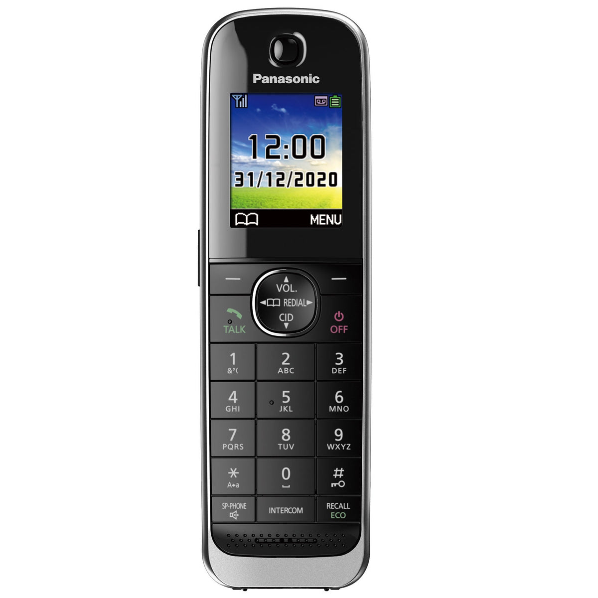 Panasonic KX-TGJ323EB Cordless Phone, Trio Handset with Nuisance Call Blocker Landline Phones Panasonic