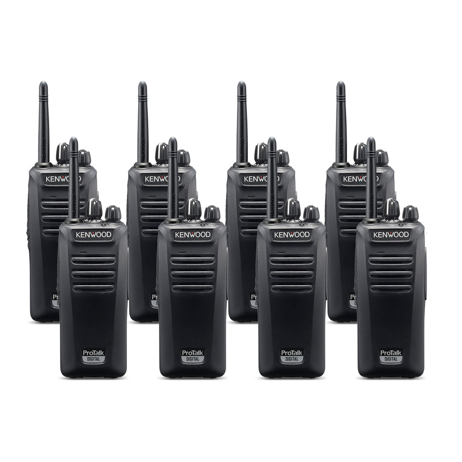 Kenwood TK-3041DT Eight Pack Digital Two Way Radios Two Way Radios Kenwood