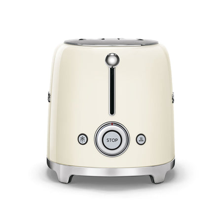 Smeg 2-Slice Toaster & Mini Kettle Set in Cream Kettle and Toaster Bundles Smeg