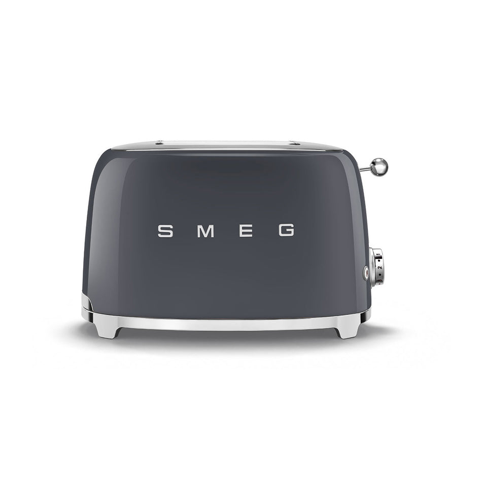 Smeg 2 Slice Toaster in Slate Grey