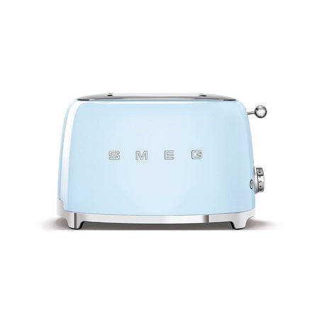 Smeg 2-Slice Toaster & Mini Kettle Set in Pastel Blue Kettle and Toaster Bundles Smeg