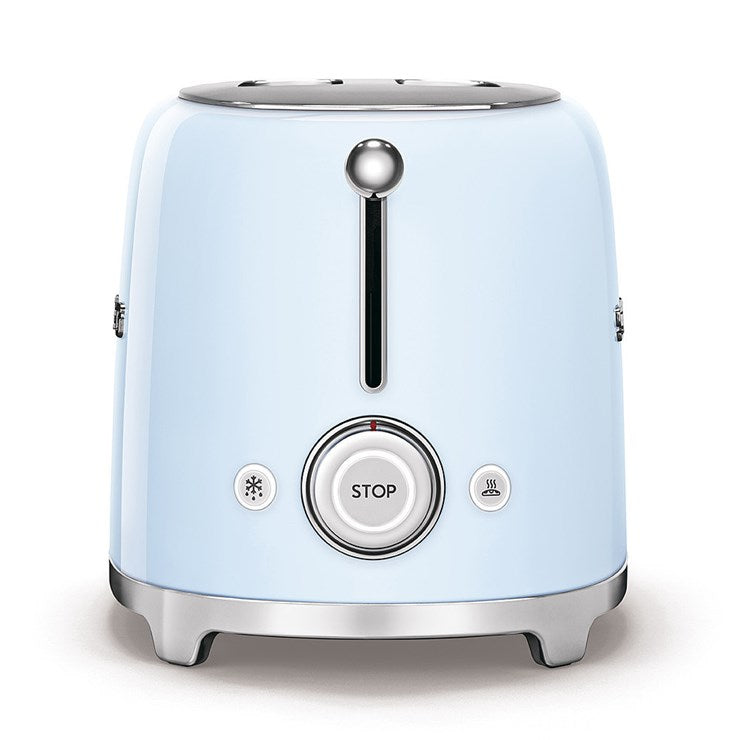 Smeg 2-Slice Toaster & Mini Kettle Set in Pastel Blue Kettle and Toaster Bundles Smeg