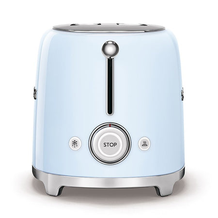 Smeg 2-Slice Toaster & Mini Kettle Set in Pastel Blue Kettle and Toaster Bundles Smeg